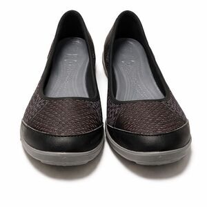 Crocs Busy Day Slip On Flats Comfort Casual Black Womens 8 Lightweight Everyday